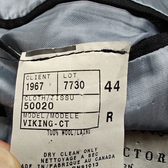 Jack Victor Loro Piana Blazer Men's 44R Viking 3 Button Striped Wool Suit Jacket - Picture 8 of 11